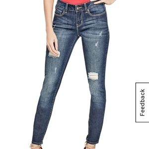 Guess medium rise skinny jeans